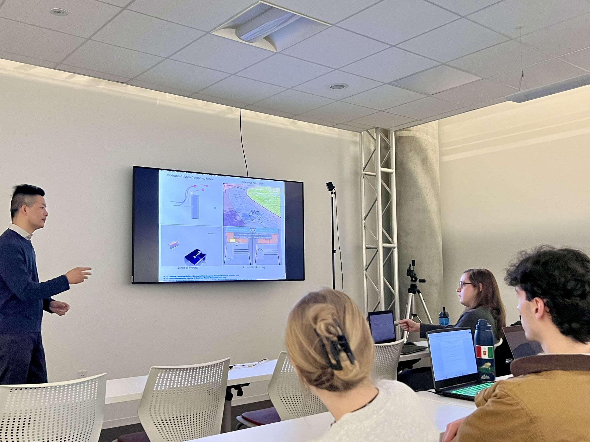 Students participating in the guest speaker session